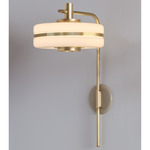 Masina Wall Light - Brushed Brass / Satin Dove