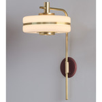 Masina Wall Light - Brushed Brass / Oxblood
