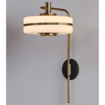 Masina Wall Light - Antique Brass / Black