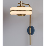 Masina Wall Light - Antique Brass / Textured Blue