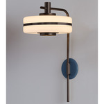 Masina Wall Light - Dark Bronze / Textured Blue