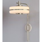 Masina Wall Light - Satin Nickel / Textured Cream