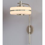 Masina Wall Light - Satin Nickel / Satin Dove