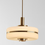 Masina Pendant - Antique Brass / Opal