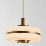 Masina Pendant - Antique Brass / Opal