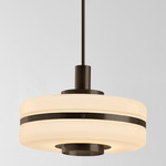 Masina Pendant - Dark Bronze / Opal