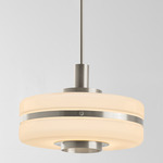 Masina Pendant - Satin Nickel / Opal