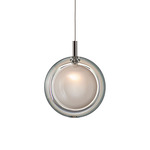 Lens Pendant - Anthracite / White