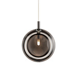 Lens Pendant - Anthracite / Smoke