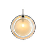 Lens Pendant - Anthracite / Beige