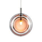 Lens Pendant - Anthracite / Mocha Mousse