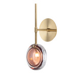 Lens Wall Sconce - Brushed Gold / Mocha Mousse
