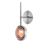 Lens Wall Sconce - Brushed Silver / Mocha Mousse