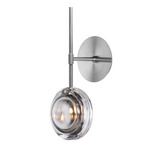 Lens Wall Sconce - Brushed Silver / Silver