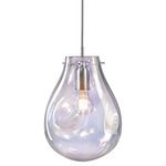 Soap Pendant - Brushed Silver / Pearl