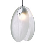 Ama Pendant - Dark Silver / Clear Matte