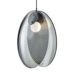 Ama Pendant - Dark Silver / Smoke