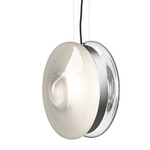 Orbital Pendant - Brushed Silver / Polaris White