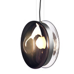 Orbital Pendant - Brushed Silver / Smoke