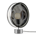 Orbital Table Lamp - Brushed Silver / Smoke