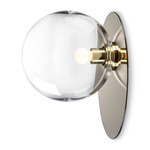 Umbra Wall / Ceiling Light - Brushed Gold / Clear
