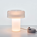 Spectra Table Lamp - Silver / Opaline