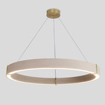 Redeo Pendant - Brushed Brass / White Washed Oak