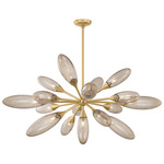 Cordoba Chandelier - Vintage Brass / Light Bronze