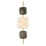 Salisbury Wall Light - Vintage Brass / Ice Onyx / Imperador Marble