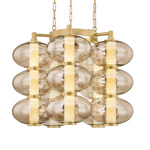 Toulouse Chandelier - Vintage Brass / Light Bronze