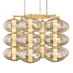 Toulouse Chandelier - Vintage Brass / Light Bronze