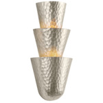 Bucharest Wall Sconce - Silver Leaf