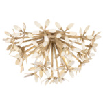 Corfu Semi Flush Ceiling Light - Natural