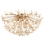 Corfu Semi Flush Ceiling Light - Natural