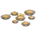 Birmingham Ceiling Light - Vintage Polished Brass / Topaz