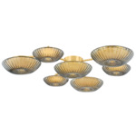 Birmingham Ceiling Light - Vintage Polished Brass / Topaz