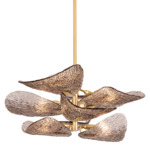 Cardiff Chandelier - Vintage Gold Leaf / Bronze