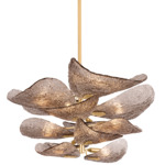 Cardiff Chandelier - Vintage Gold Leaf / Bronze