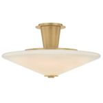 Cologne Ceiling Light - Vintage Brass / Cloud
