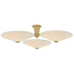 Cologne Ceiling Light - Vintage Brass / Cloud