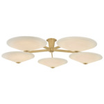 Cologne Ceiling Light - Vintage Brass / Cloud