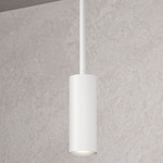 Cylinders Pendant - Semi Gloss White