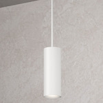 Cylinders Pendant - Semi Gloss White
