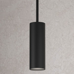 Cylinders Pendant - Matte Black
