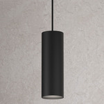 Cylinders Pendant - Matte Black
