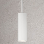 Cylinders Pendant - Semi Gloss White