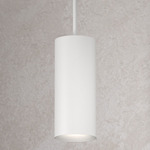 Cylinders Pendant - Semi Gloss White