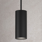 Cylinders Pendant - Matte Black