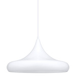Coretto Flat Pendant - Gloss White