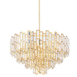 Calmeilles Chandelier - Brass / Clear